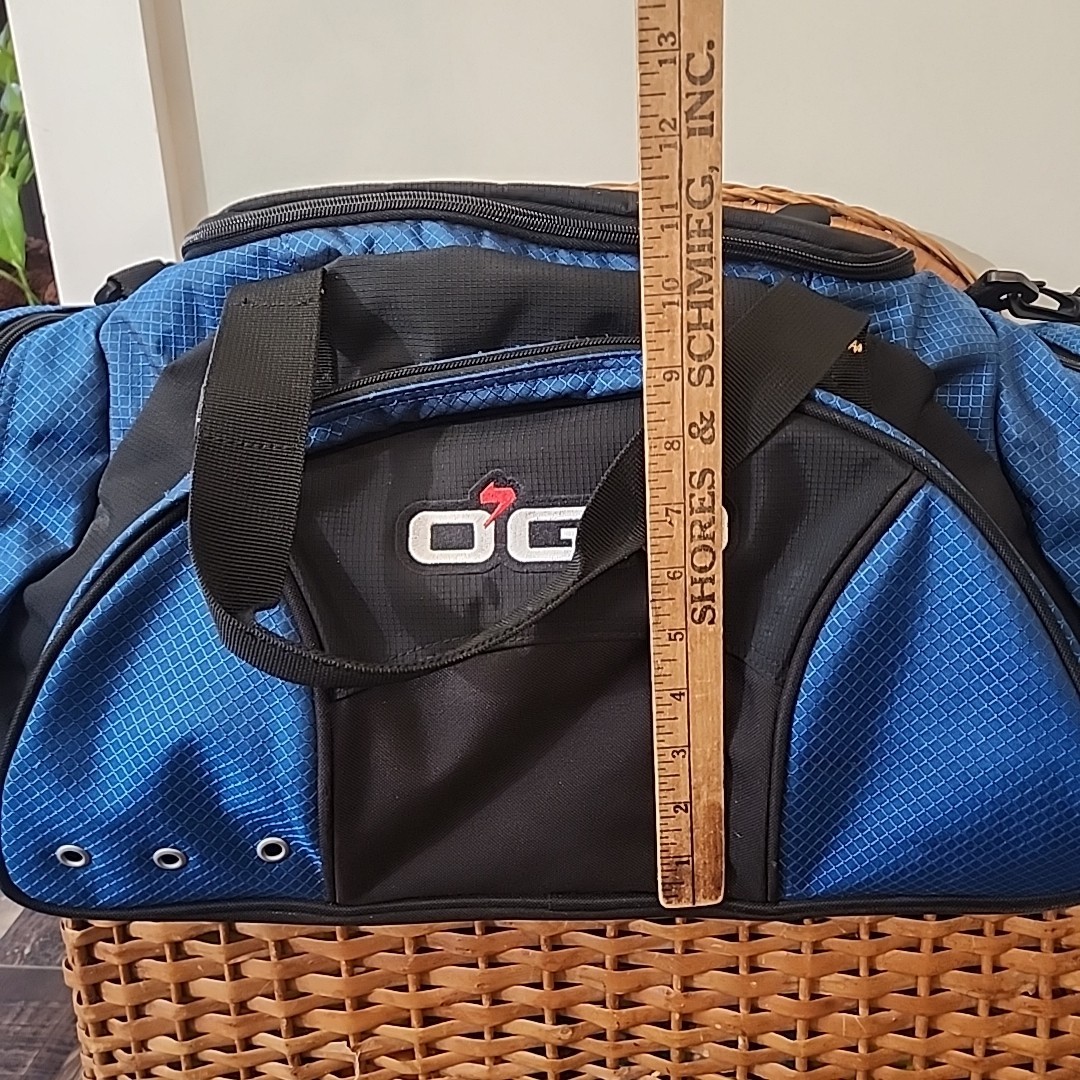 OGIO Duffle Sports Gym Travel Bag Blue & Black 50 Liter All Terrain