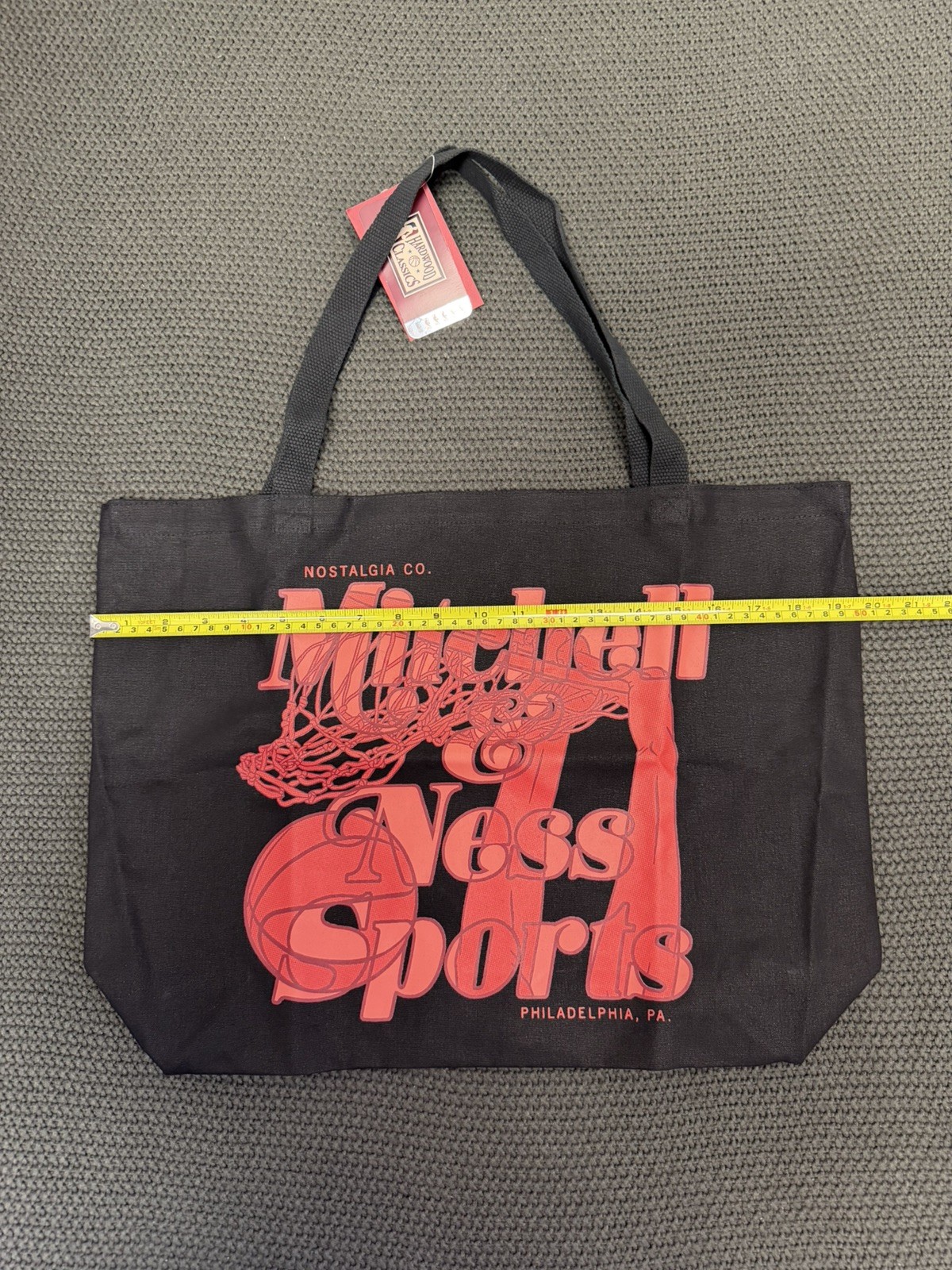 NEW Mitchell & Ness Brand Basketball Graphic Tote Bag