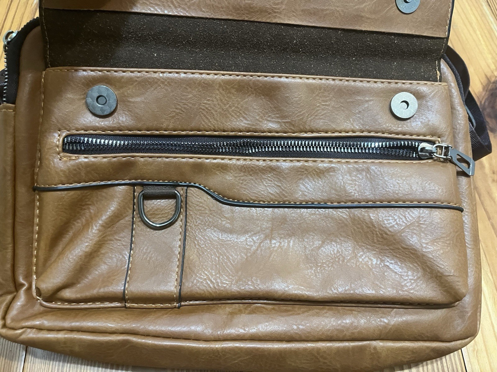 WEIXIER Shoulder Bag Messenger Business Satchel Travel Bag Handbag Brown Leather