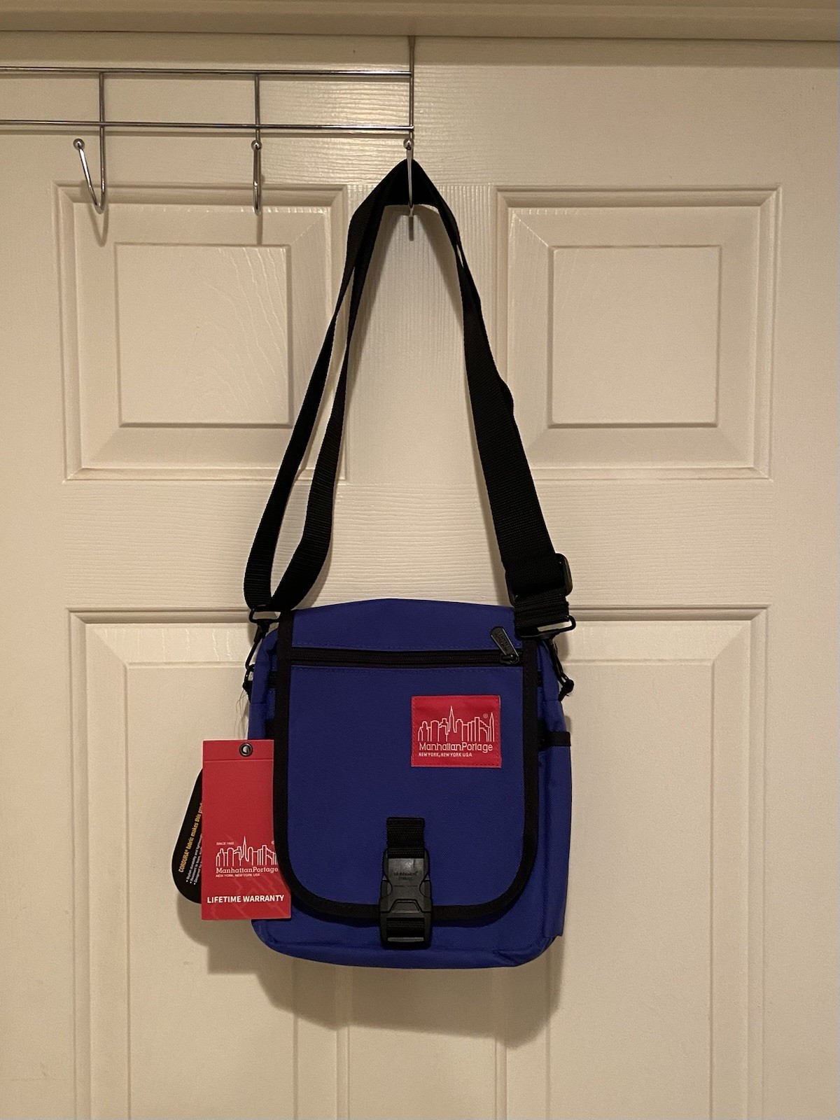 Manhattan Portage Urban Bag Crossbody Royal Blue Fabric Water Resistant NWT