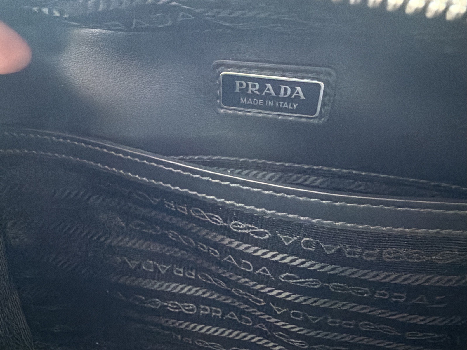 PRADA Medium Brique Bag – Coffee Saffiano Leather