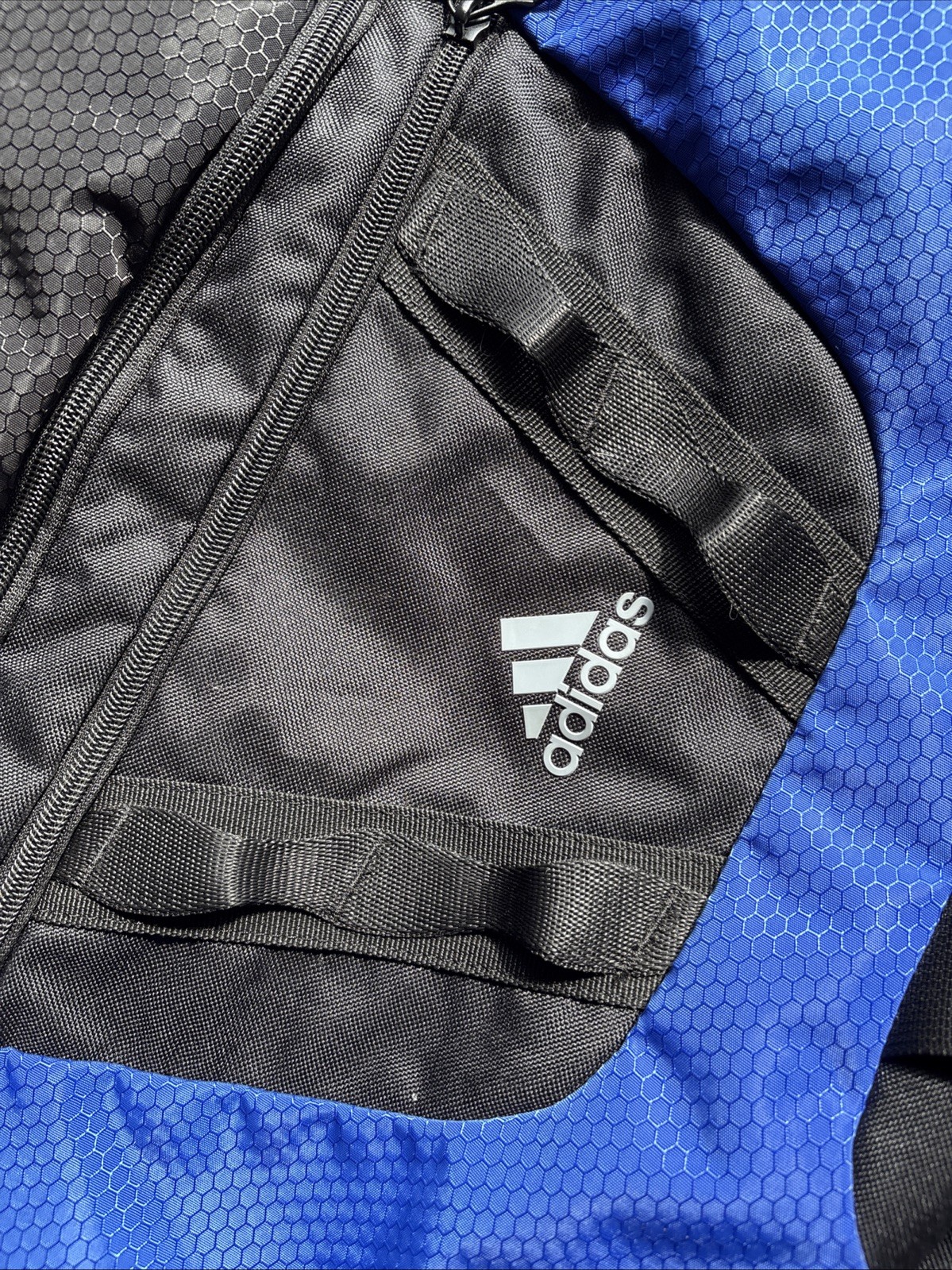 Adidas Y2K One Shoulder Messenger Bag backpack Blue Ripstop Vintage Yeezy
