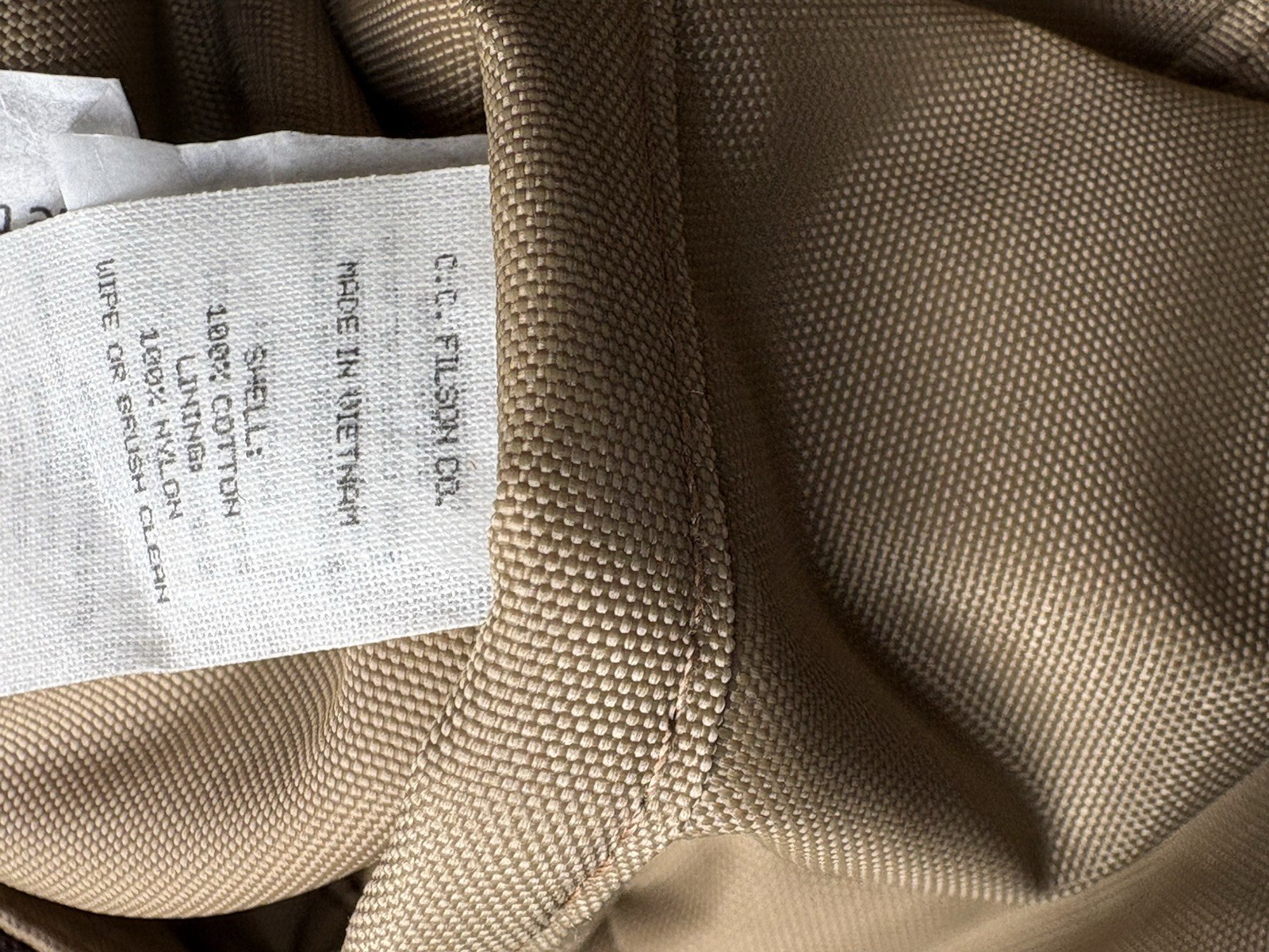 Filson Small Tin Cloth Duffle Bag Otter Green Excellent