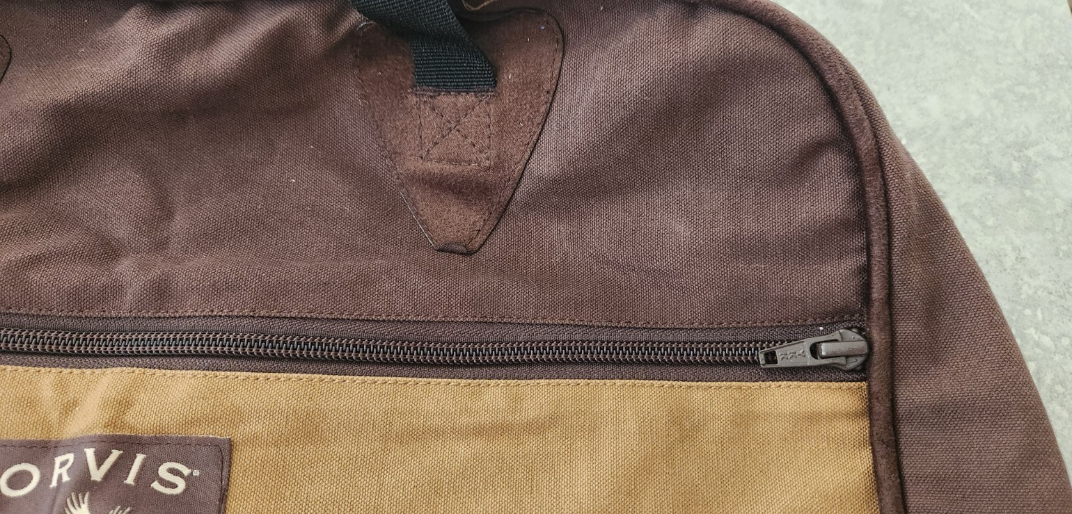 Orvis The Field Collection Laptop Bag Travel for Men Document 100% Cotton Zipper