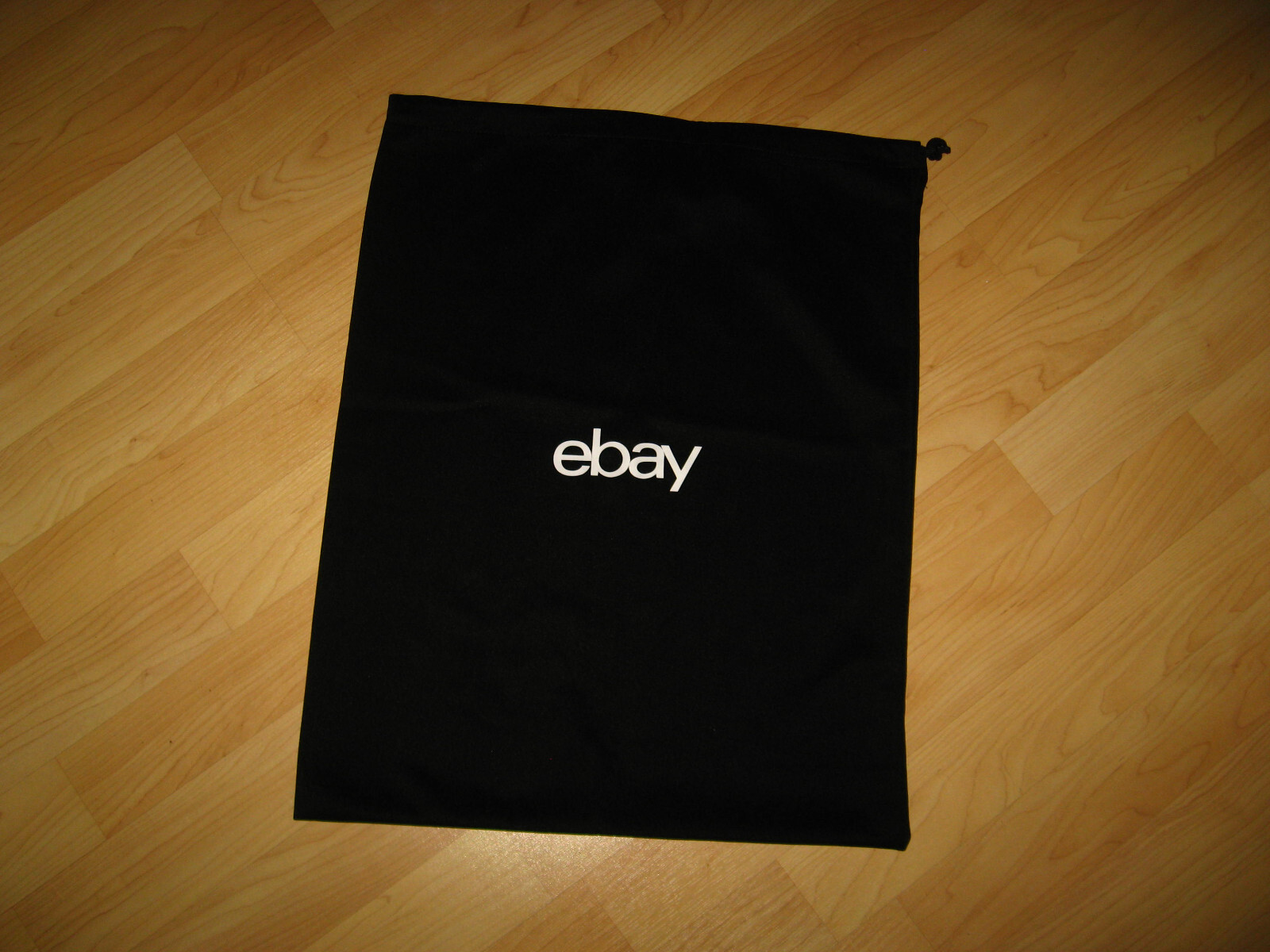 Ebay Brand Logo Drawstring Bag – Black & White 24″ X 19″ Polyester Knit NWOT