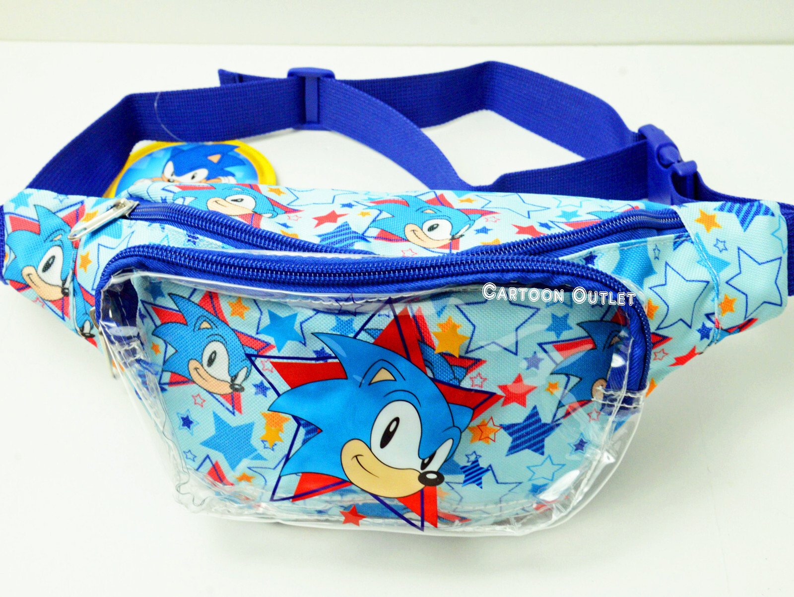 Sonic The Hedgehog Waist Fanny Pack Video Gamer Adjustable Carry All Bag Sega