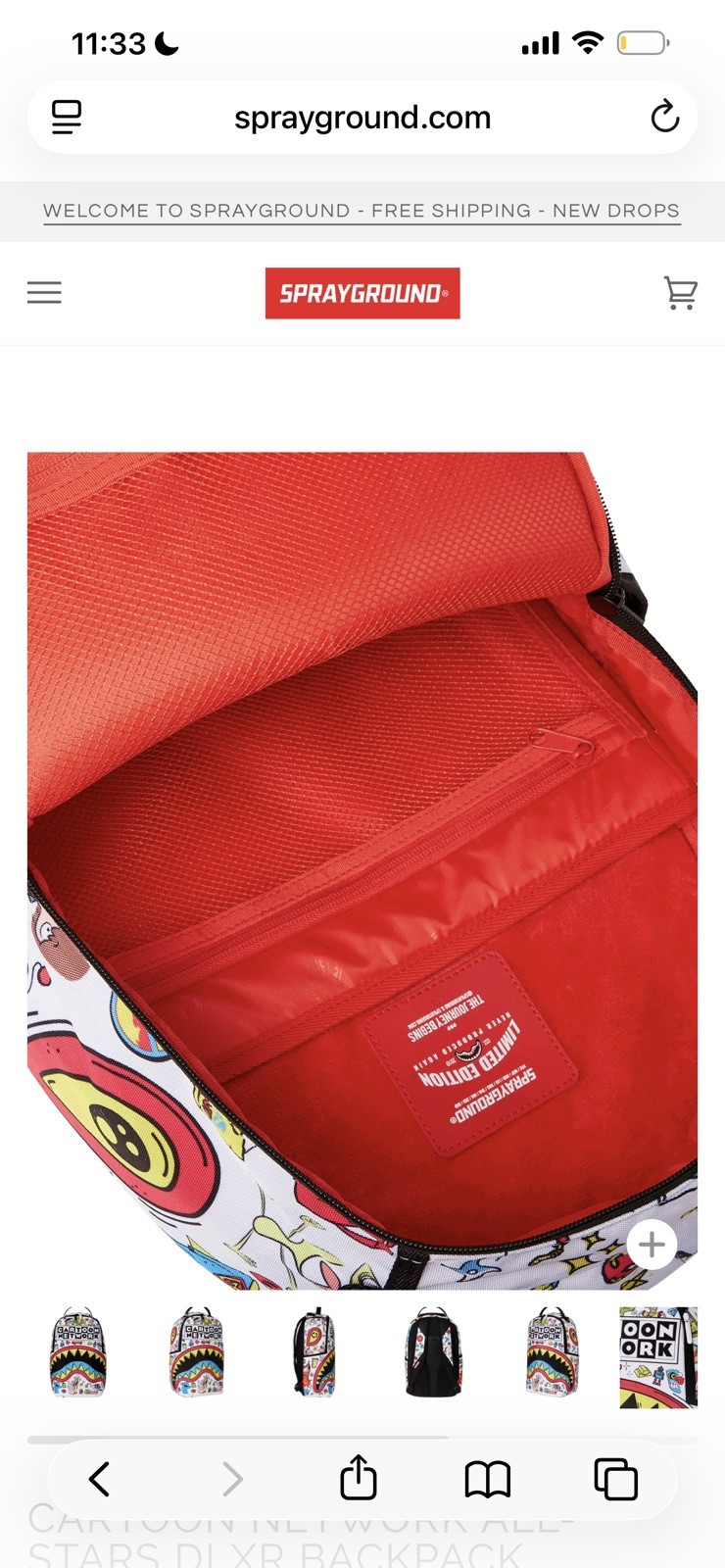 CARTOON NETWORK ALL-STARS DLXR BACKPACK