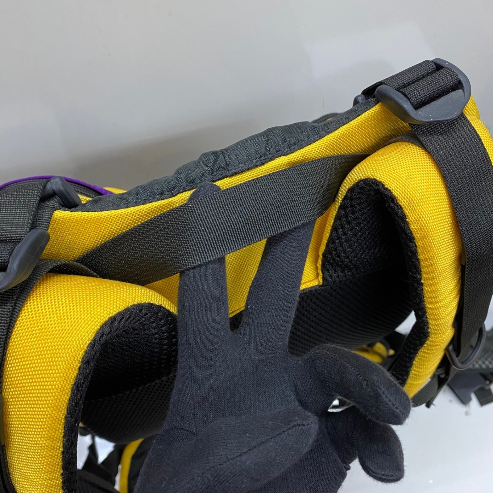 OverLand Equipment USA Made Backpack Yellow Vintage 90s Daypack Used