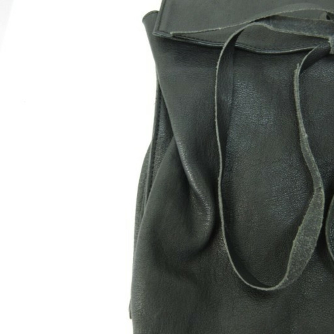 Used Ann Demeulemeester Leather Shoulder Bag Black H 26 x W 20 x D 4cm