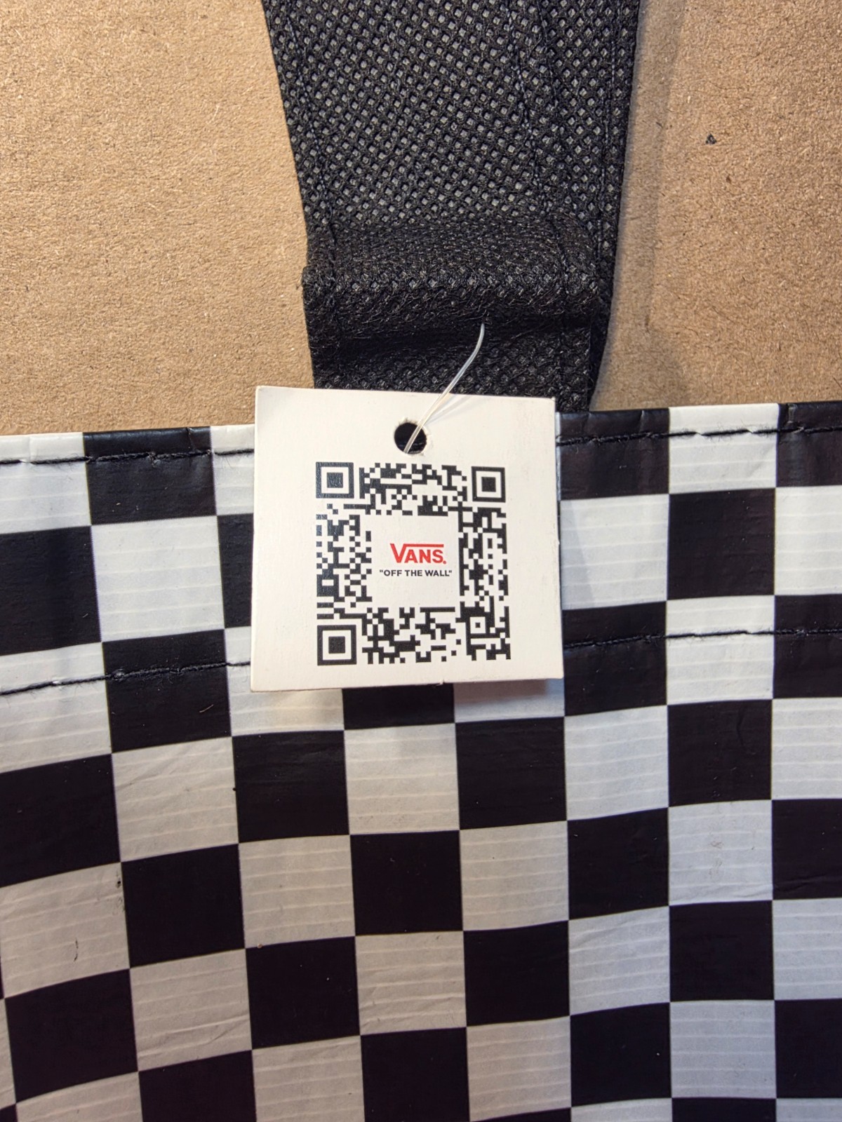 Vans Off the Wall Checkerboard Reusable Tote Bag