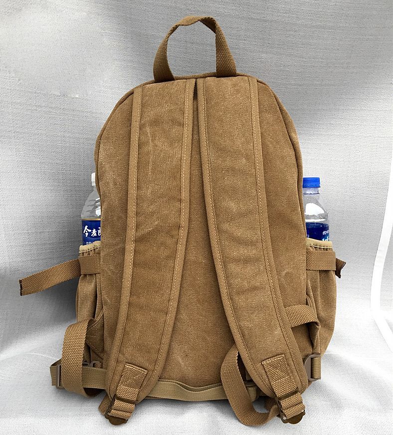 Lay Buddhist Cotton Canvas Bag Shaolin Monk Travel Big Backpack Zen Buddha Bags