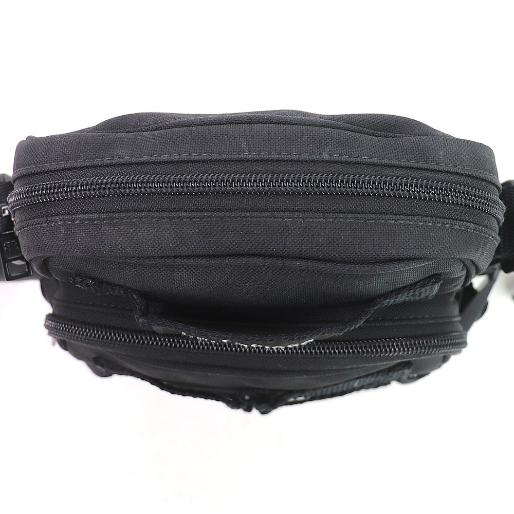 BALENCIAGA Army Messenger Bag Black Nylon Canvas Crossbody Shoulder Bag
