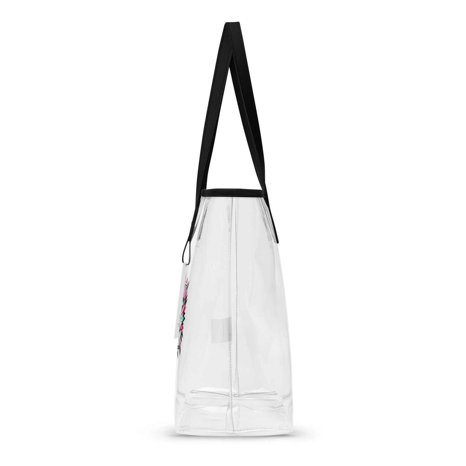 Vibrant Clear Tote Bag Stadium Approved Miami Game Day Soccer Burst Tote