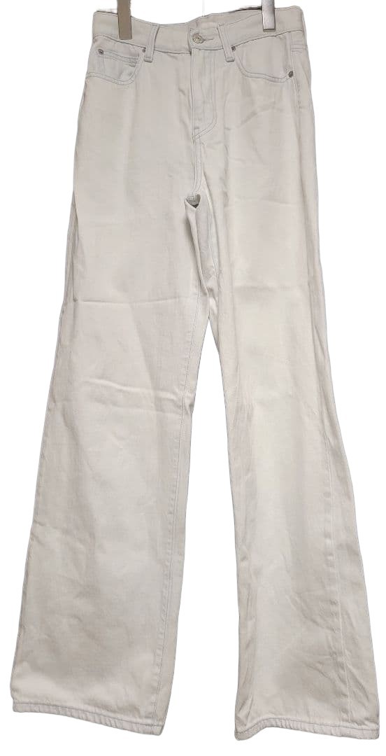 Denim Pants Blue White Slim Fit Used Good Condition