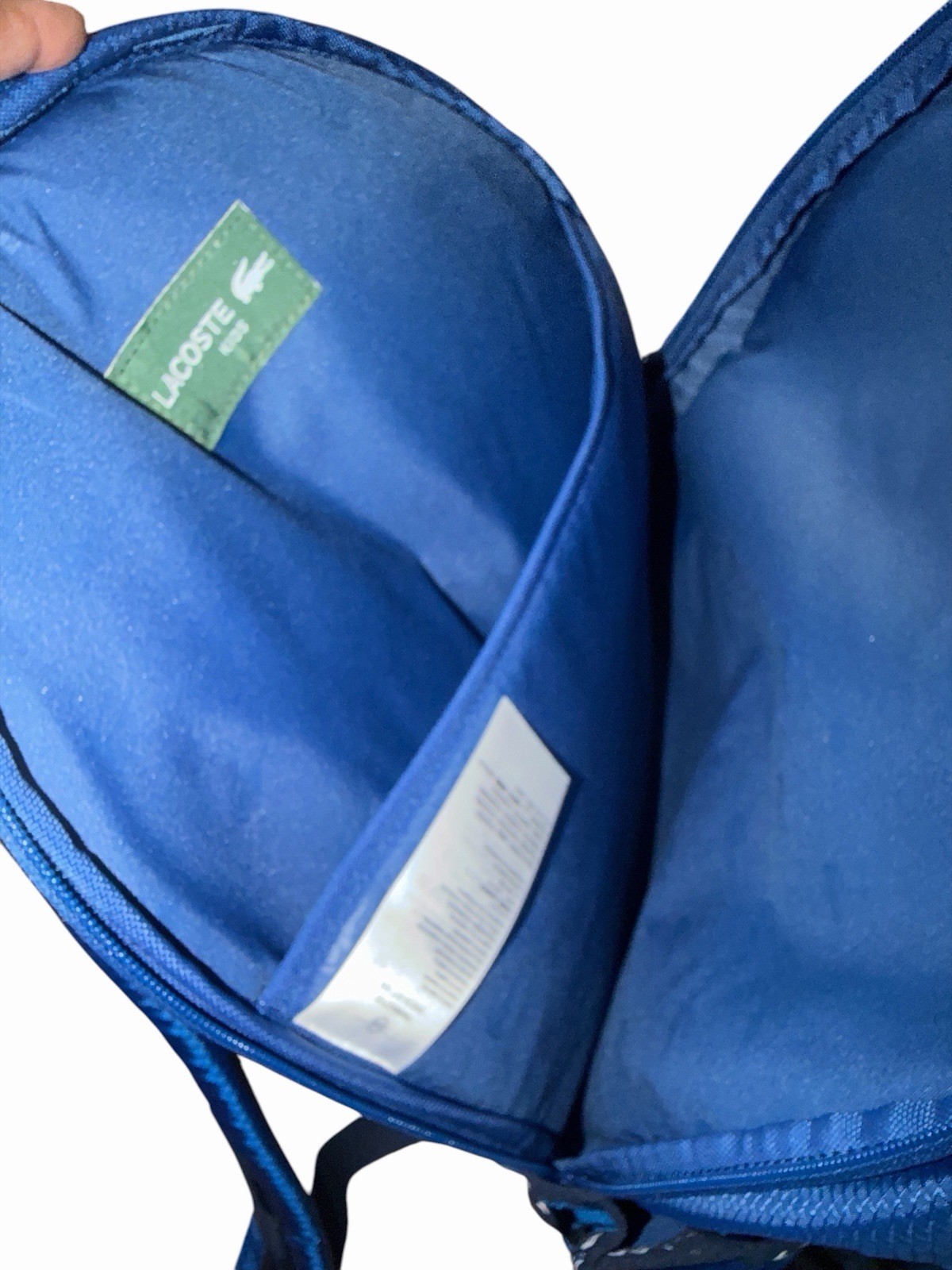 LACOSTE Sport Kids Backpack With Padded Laptop Sleeve/Bottle Pockets Royal Blue