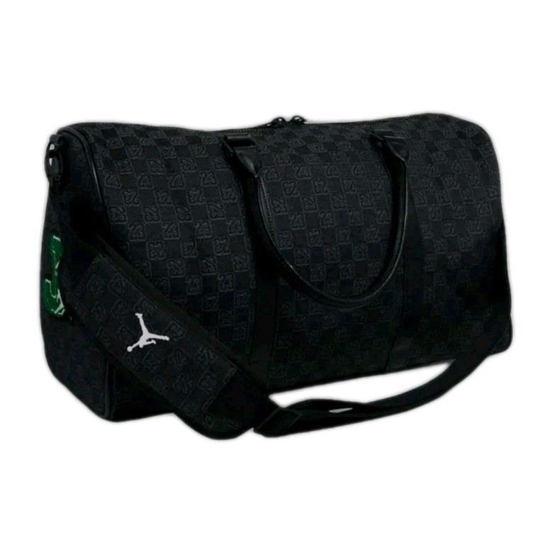 Size Medium Nike Jordan Monogram Duffel Bag Sport Bag 25L Black Patch MM9157-023