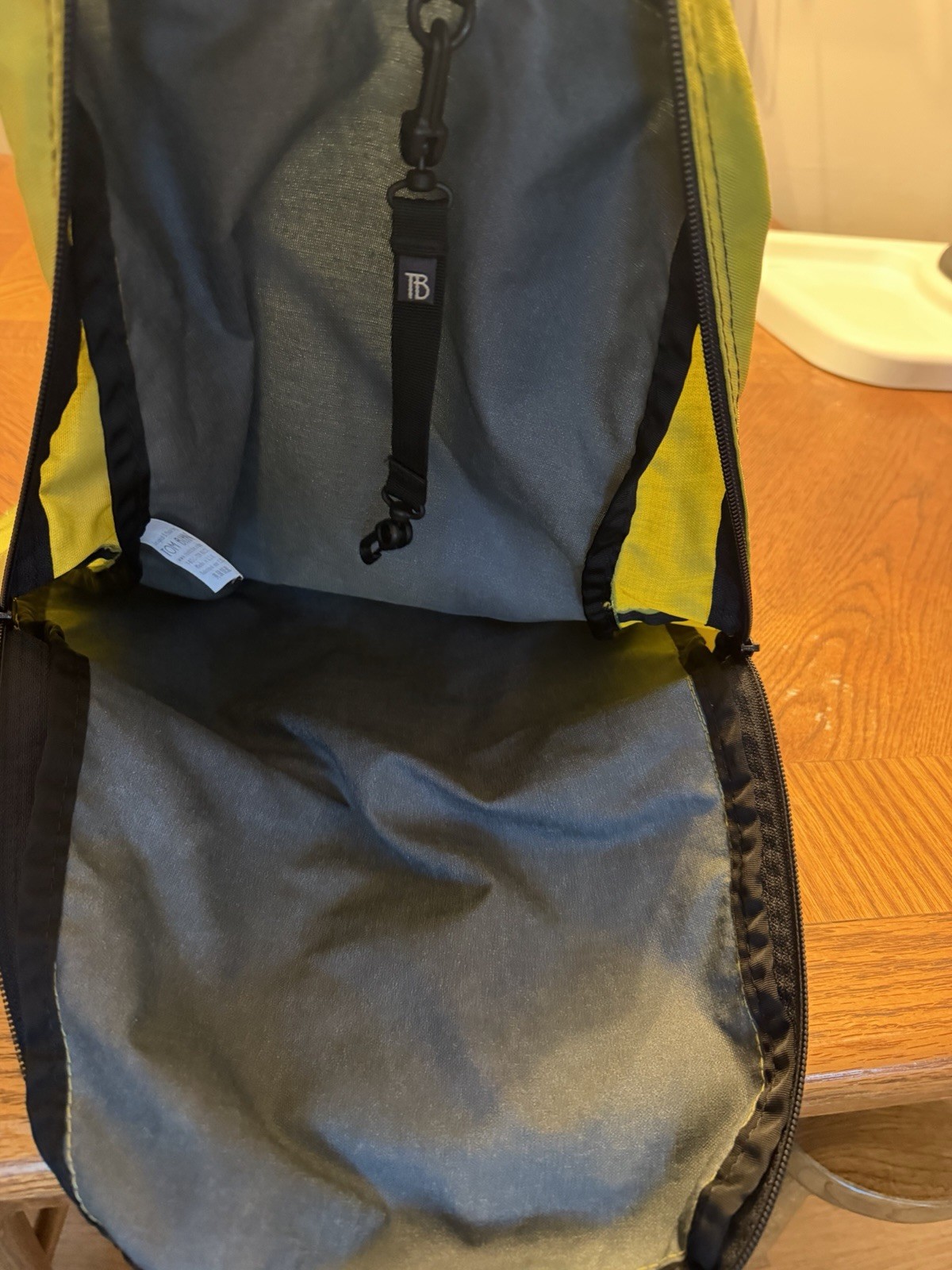TOM BIHN Early Design Daylight Backpack – Wasabi and Steel Cordura