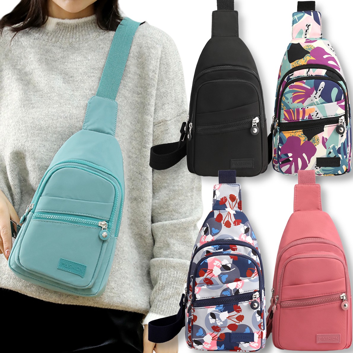 “Low Price”Mens Womens Sling Bag Chest Packs Cross Body Travel Shoulder Backpack