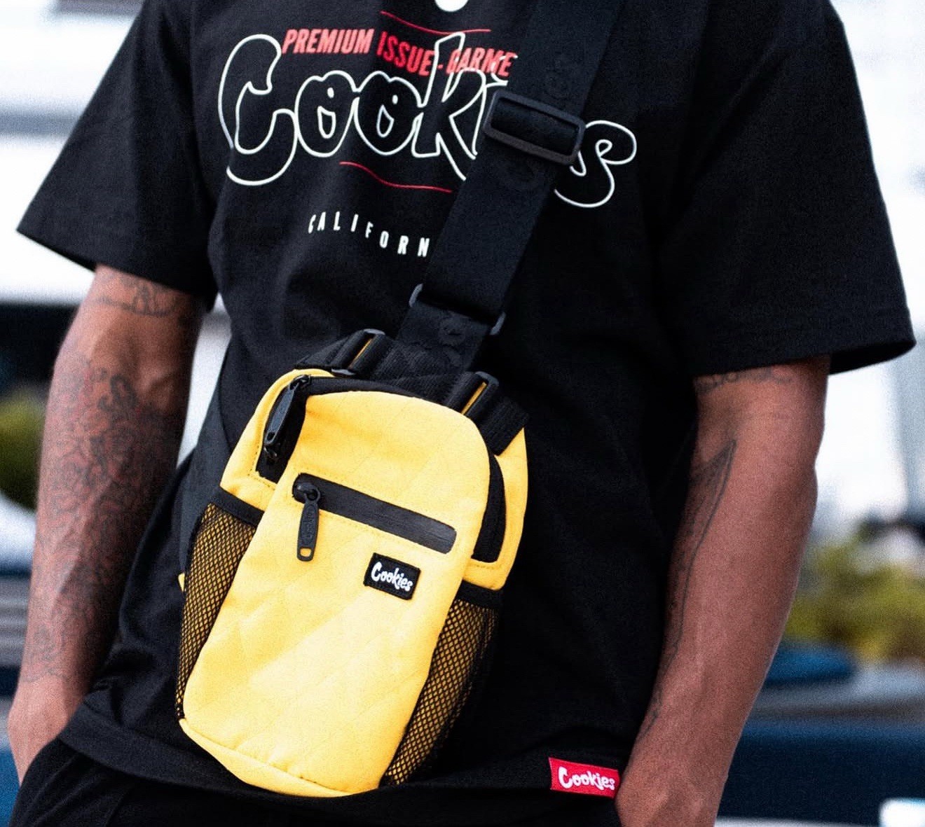 Cookies SF “Noah” Shoulder/Crossbody Bag Color: Yellow NWT