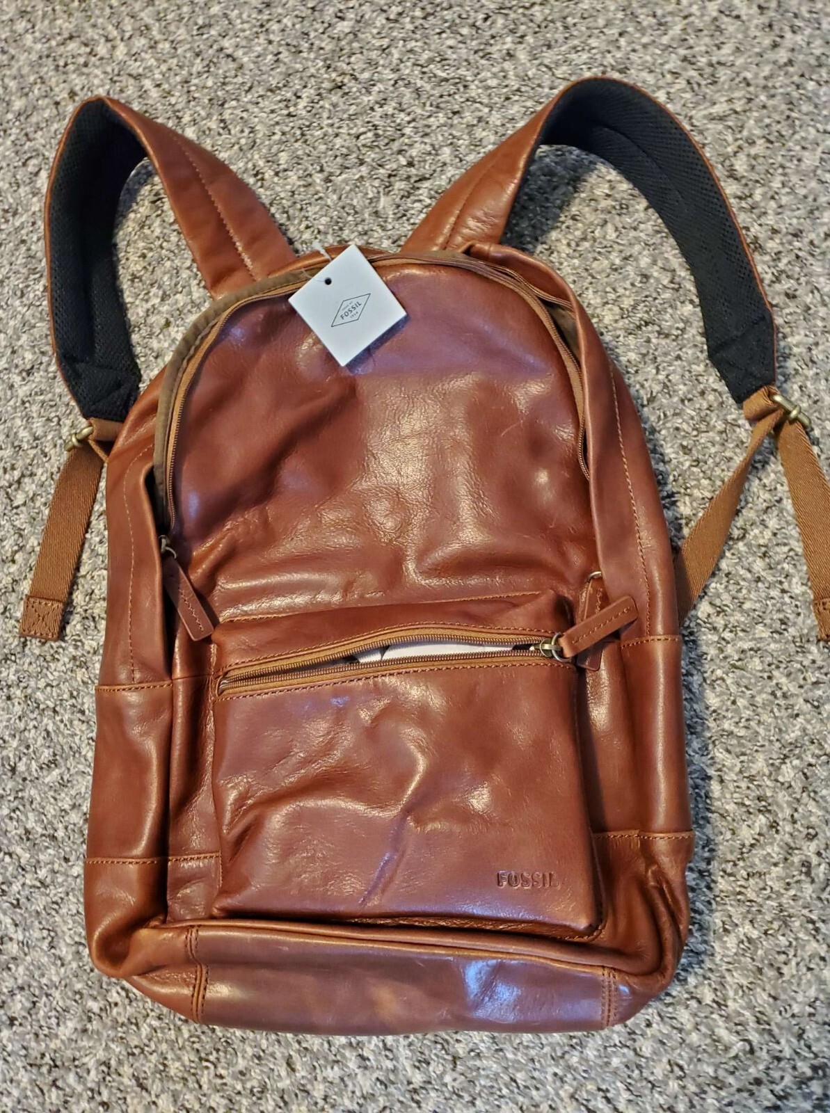 FOSSIL…16 inch Estate Backpack COGNAC MBG9242222….