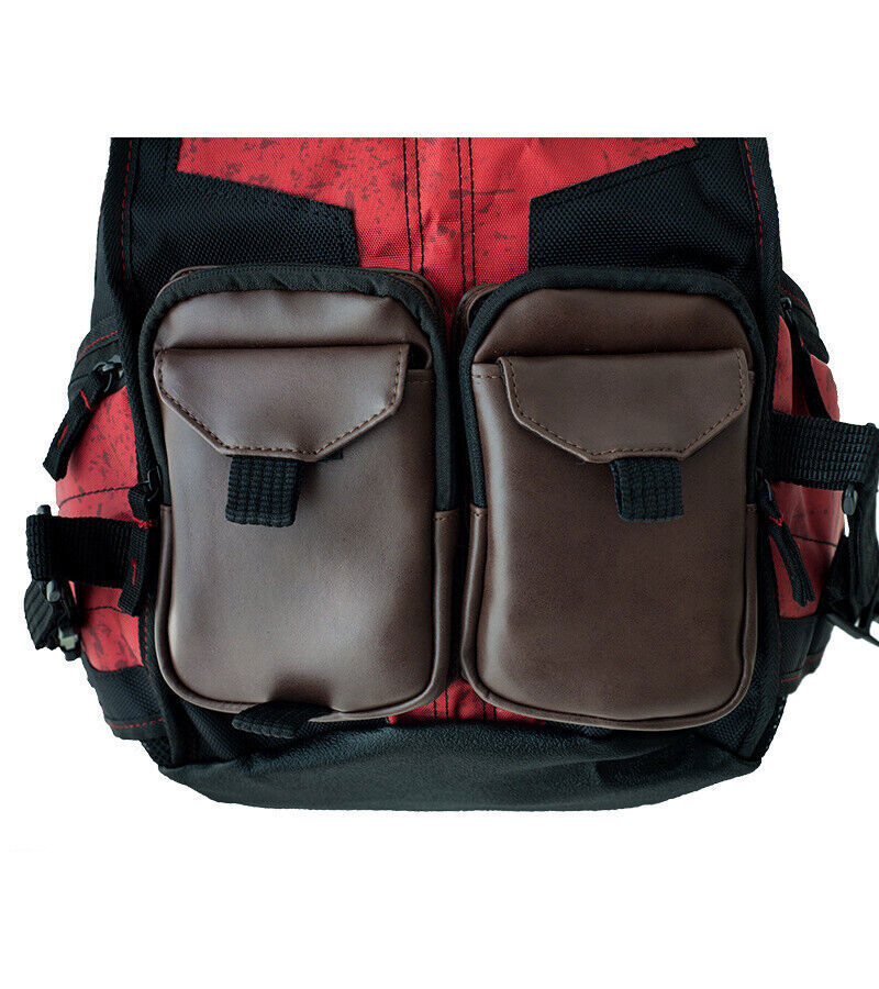 Marvel Comics Deadpool Cosplay Backpack Knapsack Traveling Bag Laptop Bag Men
