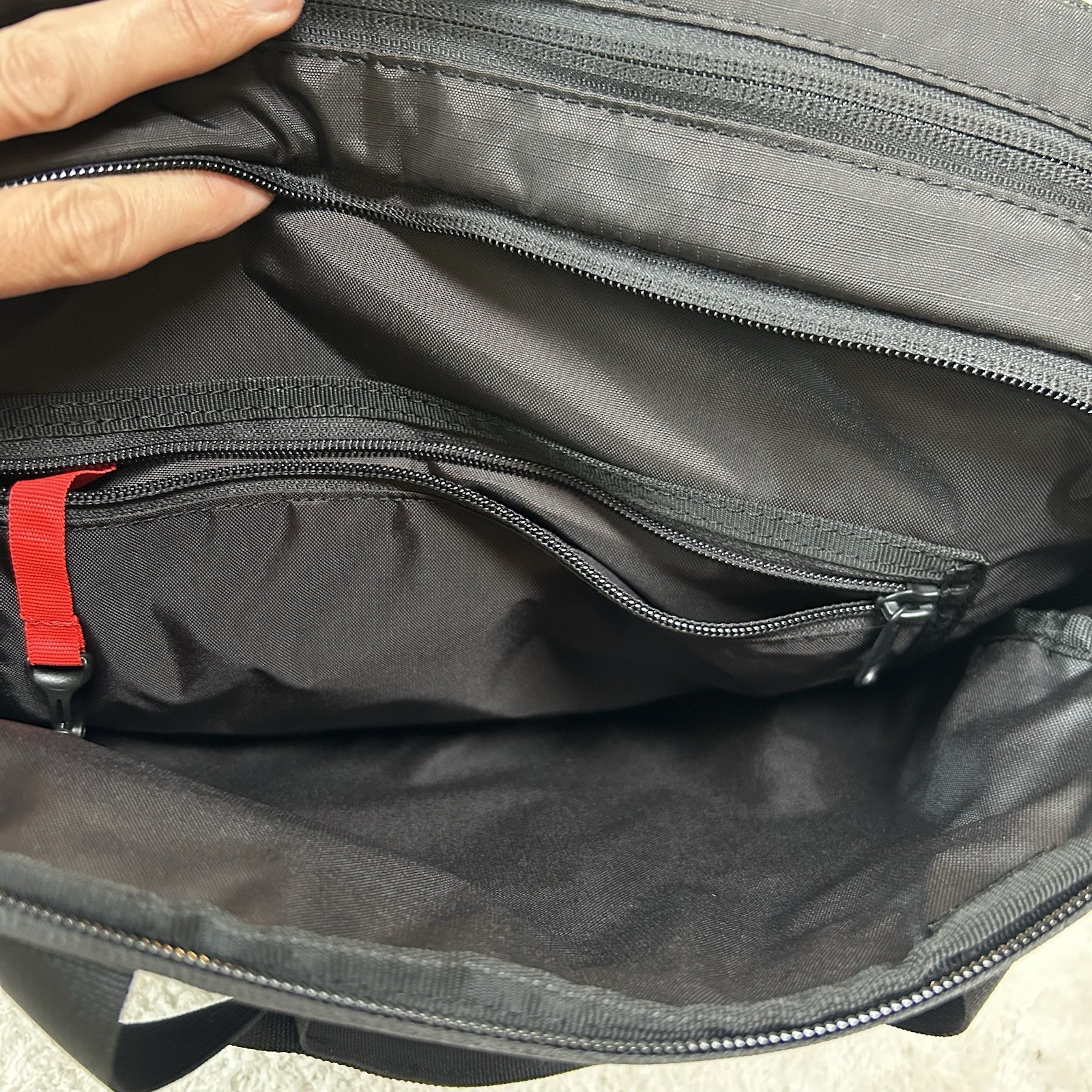 Topo Designs Mountain Cross Bag – Black Ripstop Nylon 17L NWOT