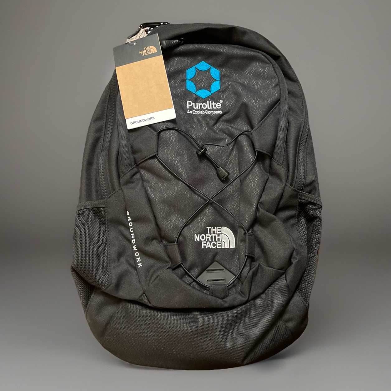 THE NORTH FACE Purolite Groundwork Black Backpack Promo Branded 3 New NWT