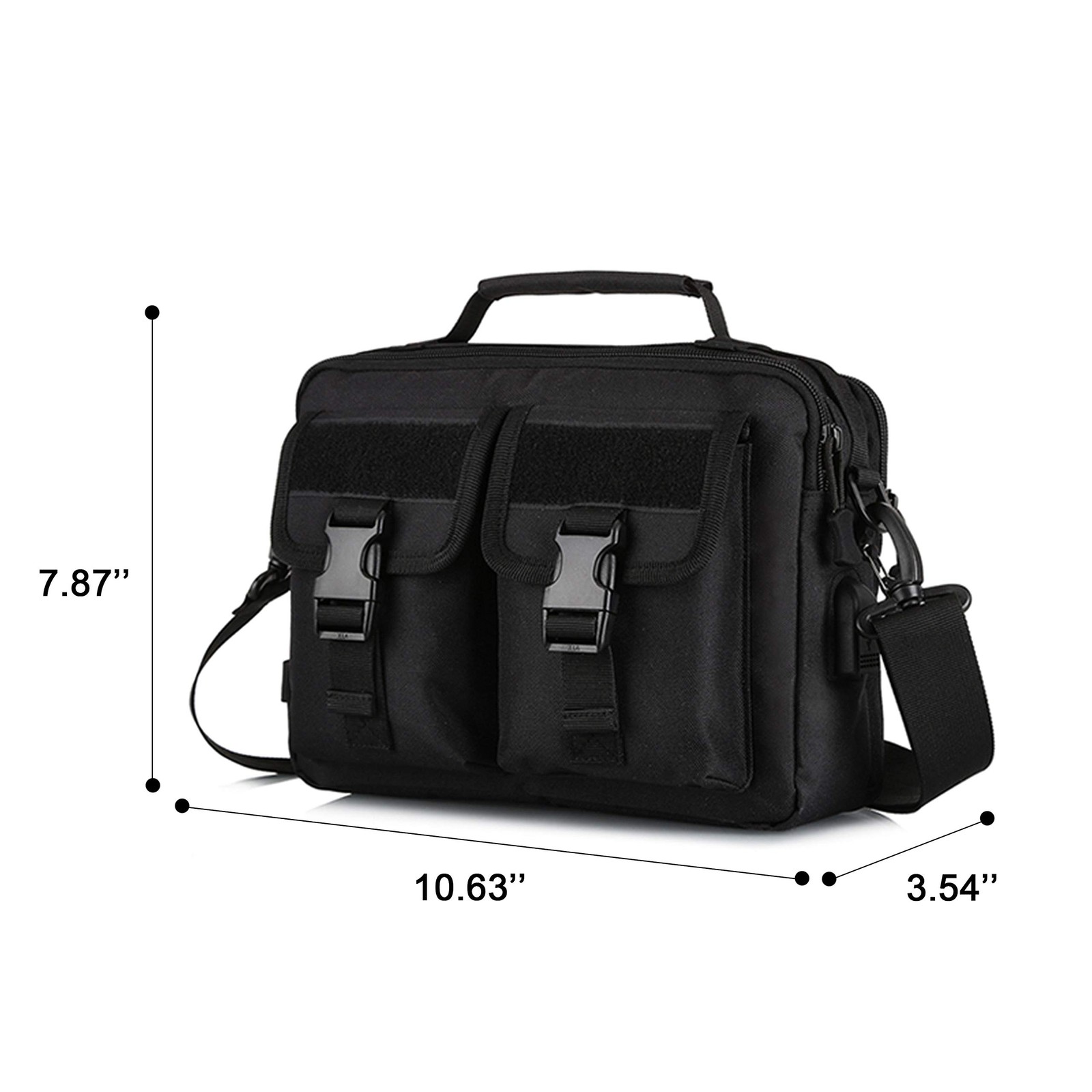 Multifunction Tactical Messenger Bag Nylon Shoulder Briefcase Handbags with U…