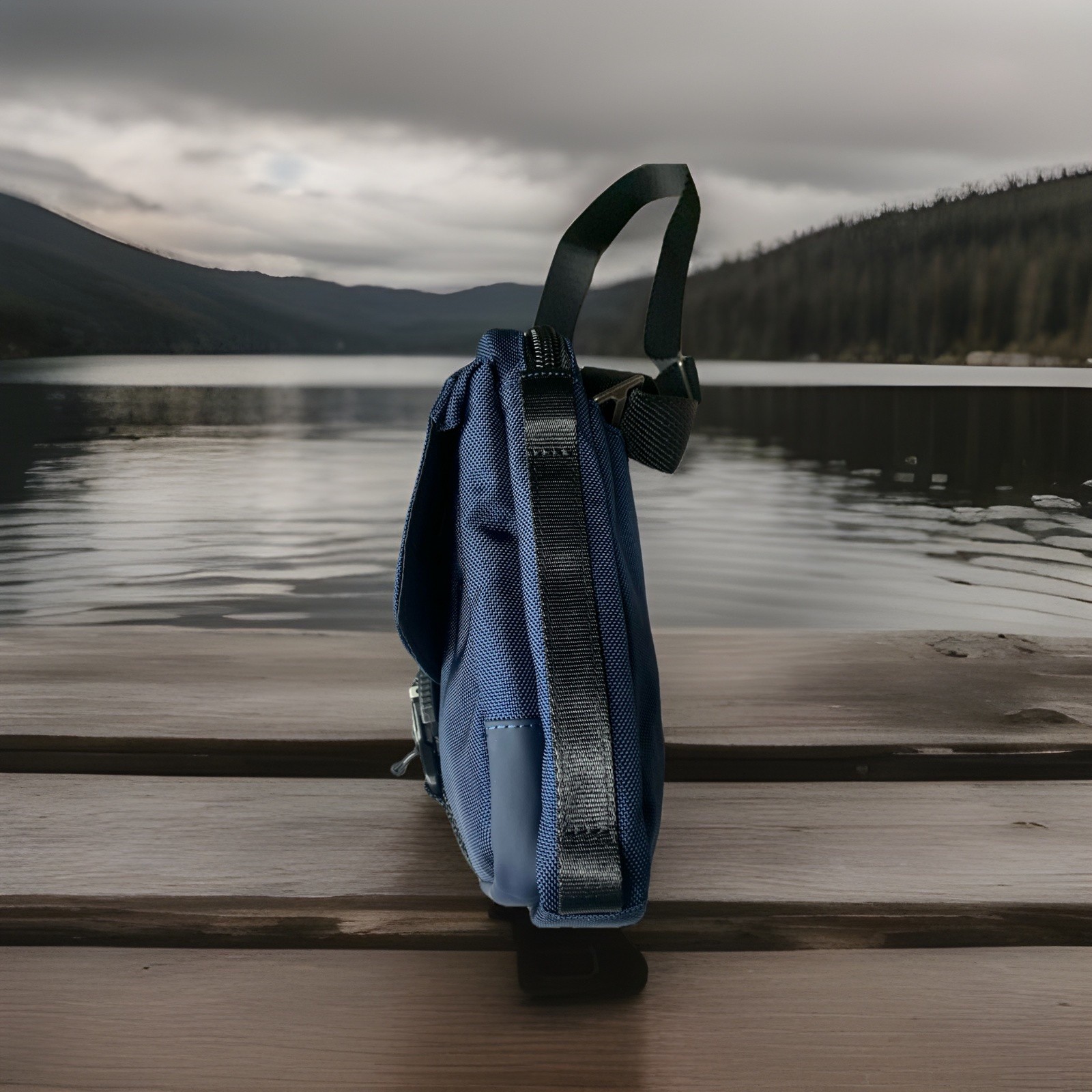 New $295 Tumi Alpha Bravo Navy Ballistic Nylon Junior Crossbody