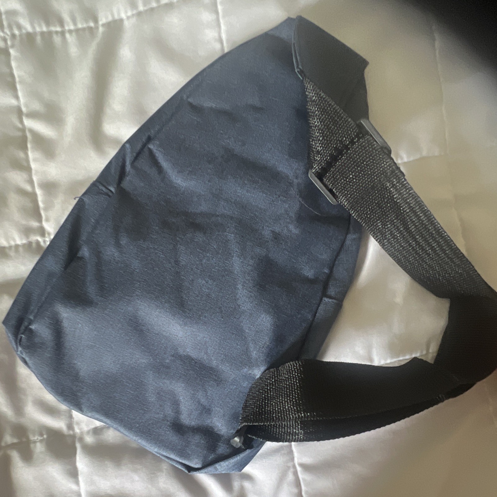 Fashion Instinct Blue Medium Crossbody Sling Bag Adjustable Strap Zip Pockets