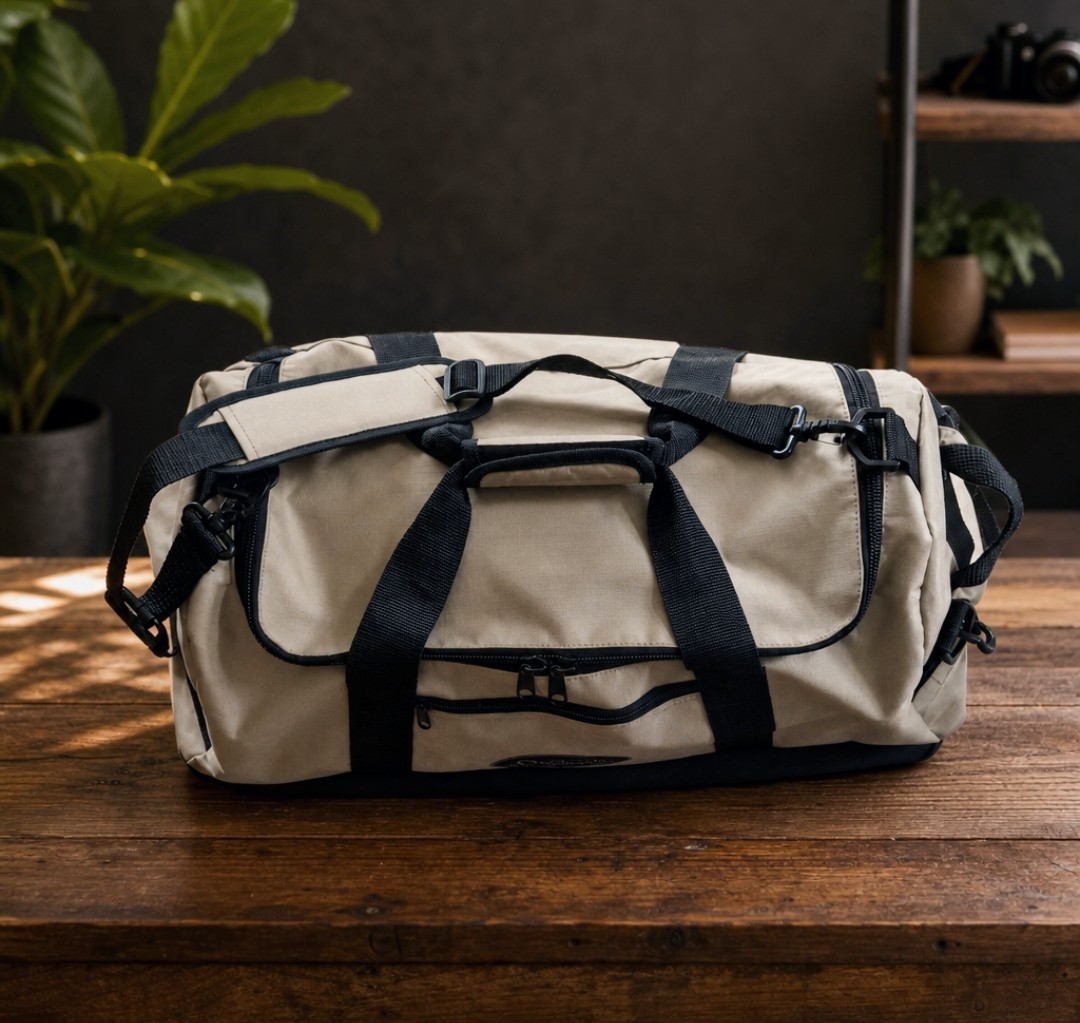 Lightweight Canvas Duffle Bag With Multiple Straps And Wheels From OAT