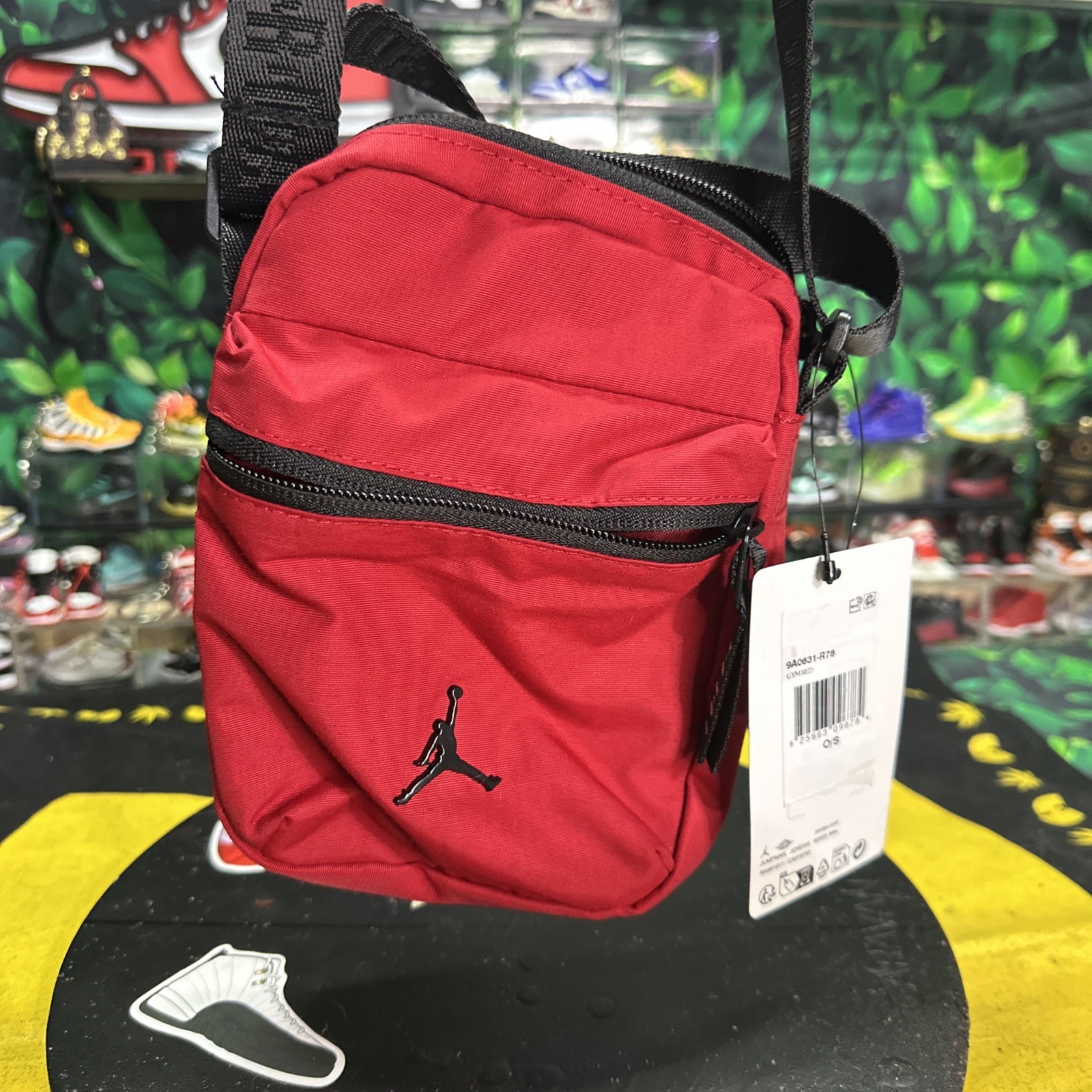 Jordan Jumpman Airborne Festival Crossbody Bag Gym Red 9A0631 R78 New Tags