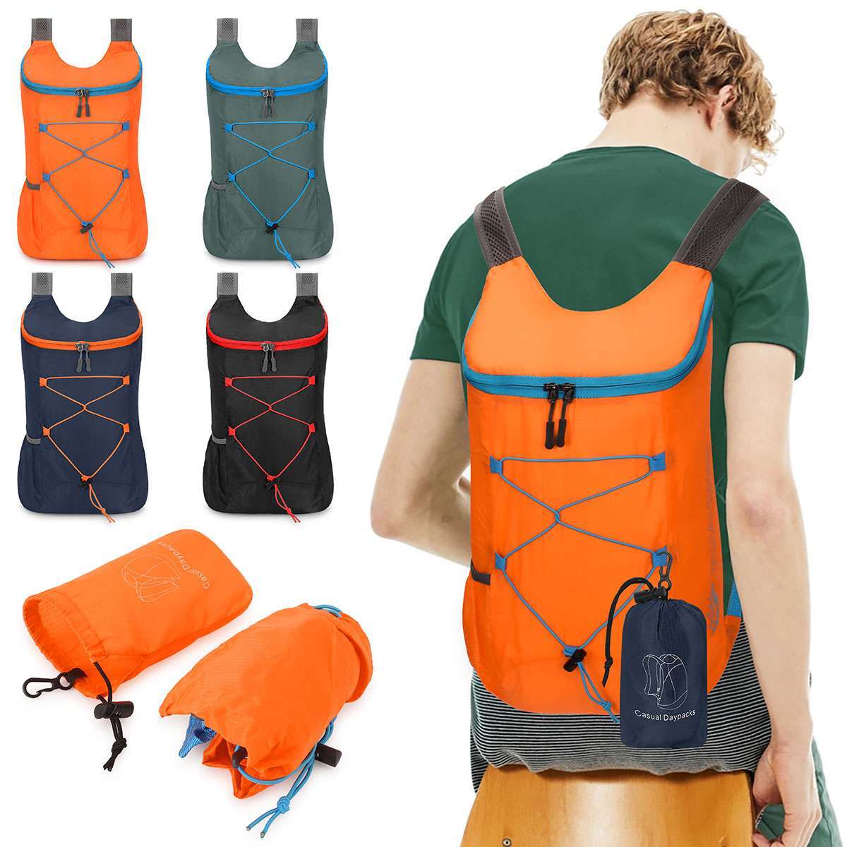 Lightweight Packable Backpack Hiking Camping Daypack Portable Travel Backpack