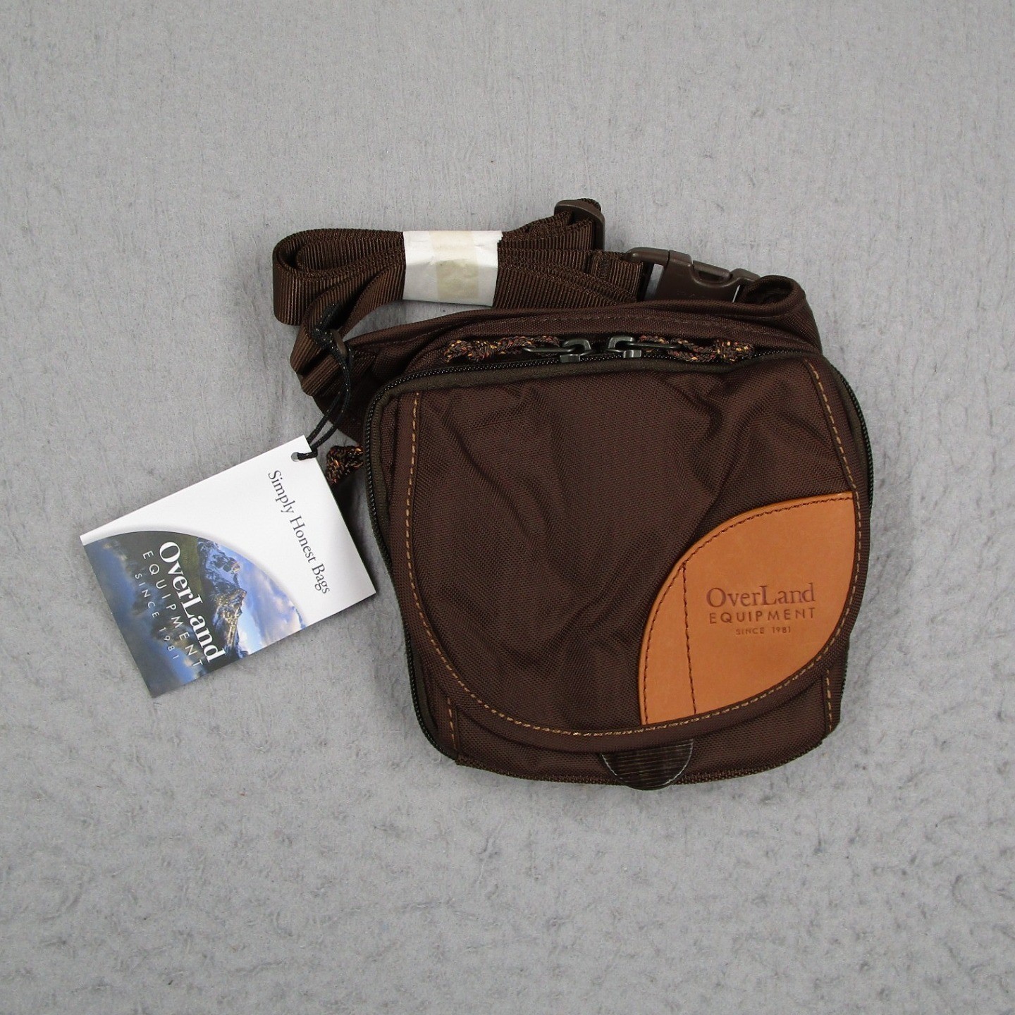 Overland Equipment Bayliss Crossbody Waist Bag Coffee Bean Brown Yellow