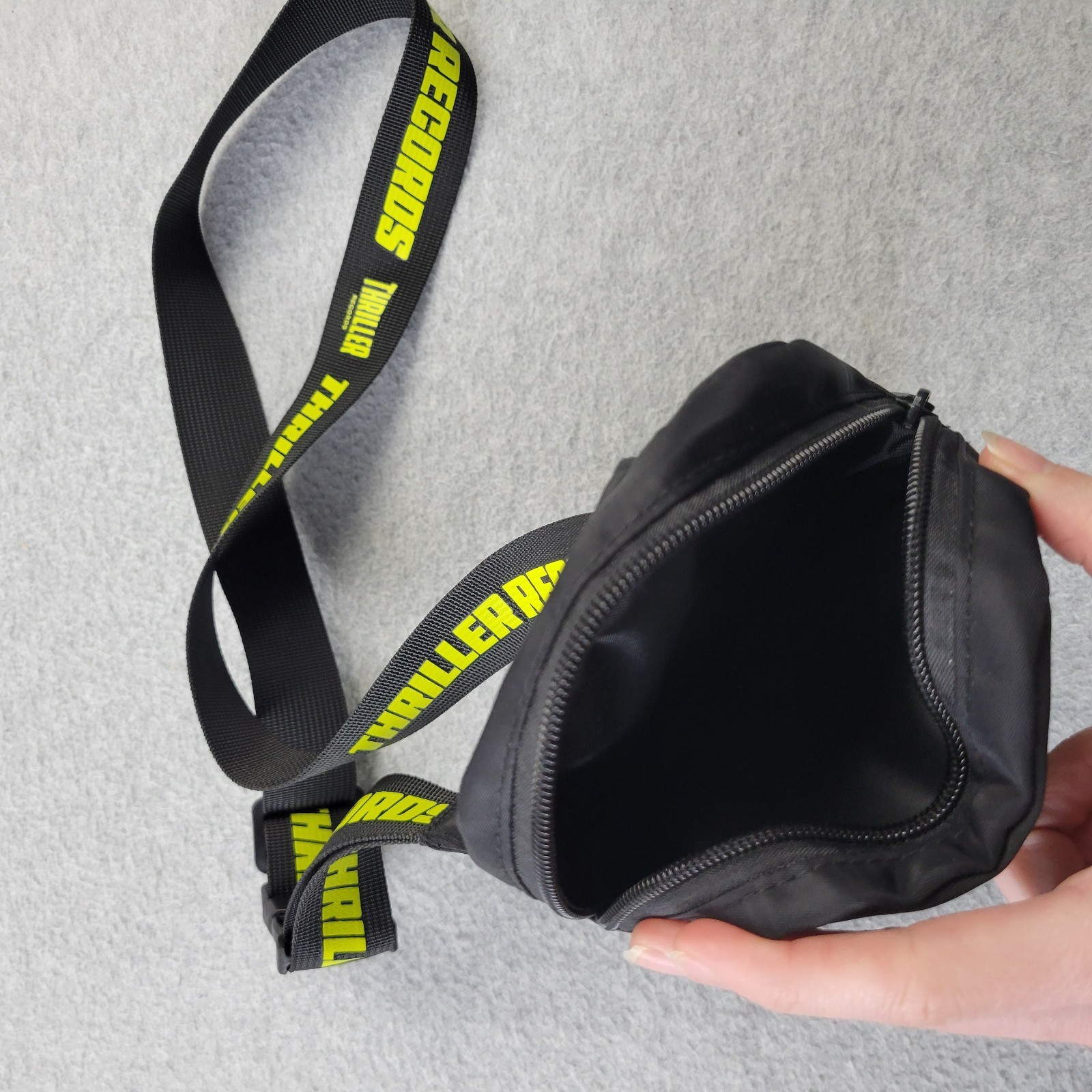 Thriller Records Sling Bag Black Graphic Print