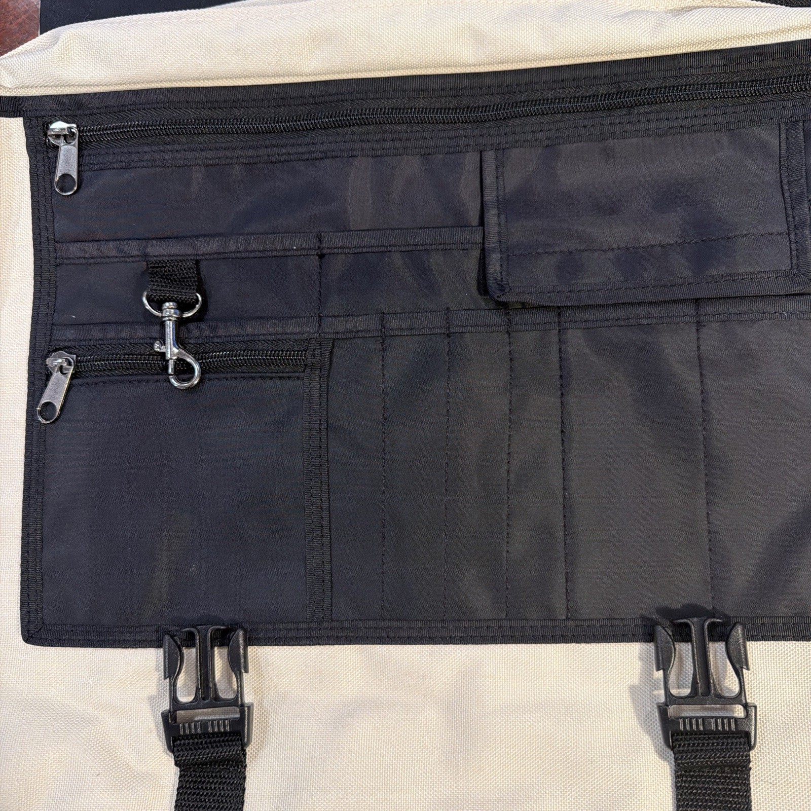 Travel Crossbody Laptop School Bag Beige – See Description