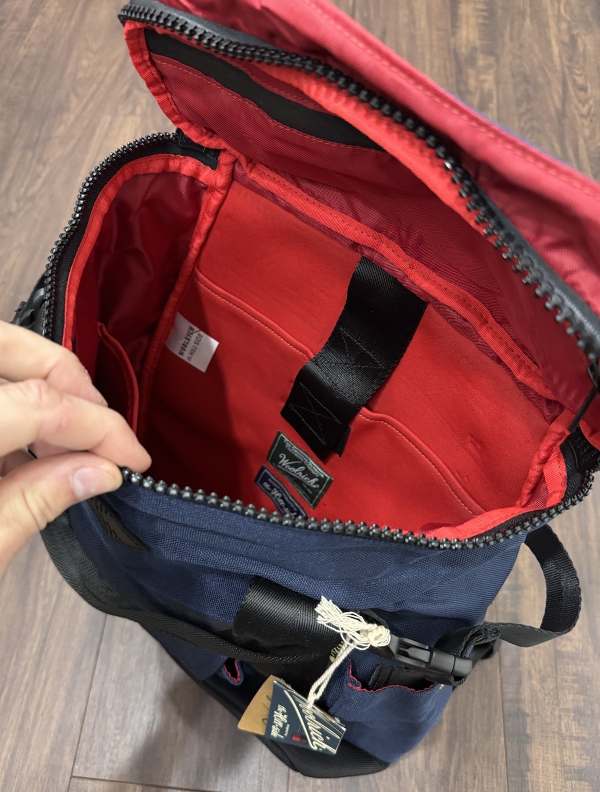 Woolrich X The Hill-side Backpack / Navy Blue / New With Tags