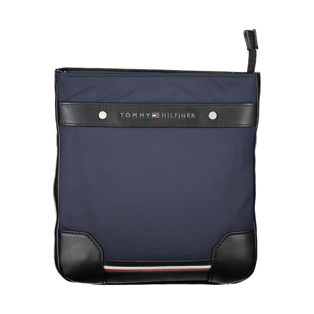 Tommy Hilfiger Blue Polyurethane Men’s Shoulder Bag 100% Authentic – TO-22448