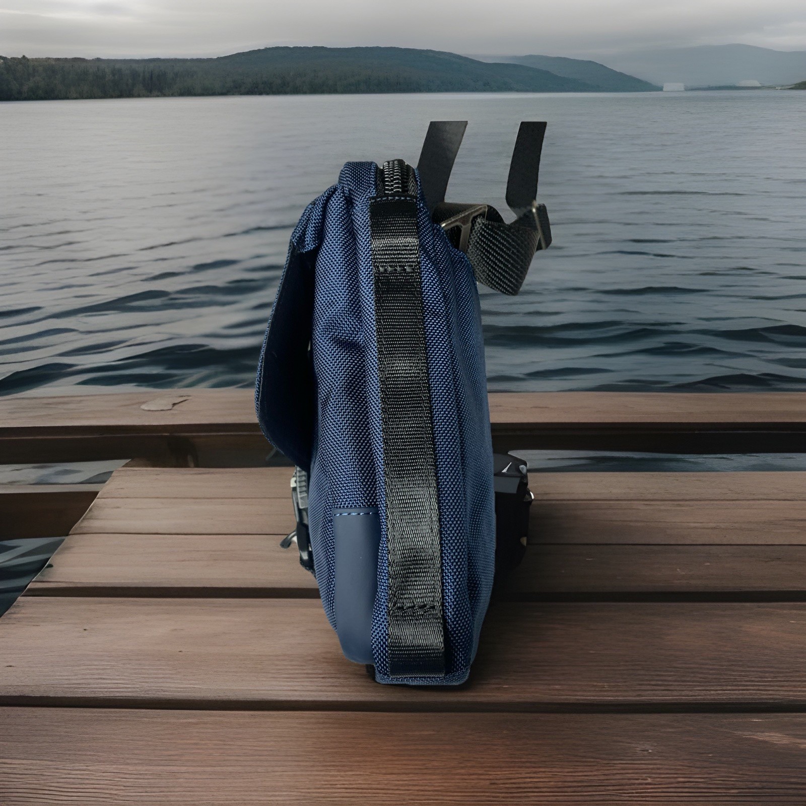New $295 Tumi Alpha Bravo Navy Ballistic Nylon Junior Crossbody