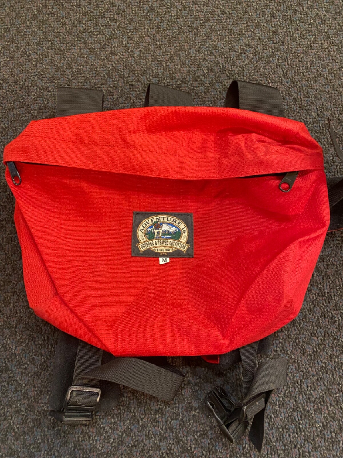 RARE Vintage Adventure 16 Outdoor & Travel Outfitters Bike Cycling Red Bag
