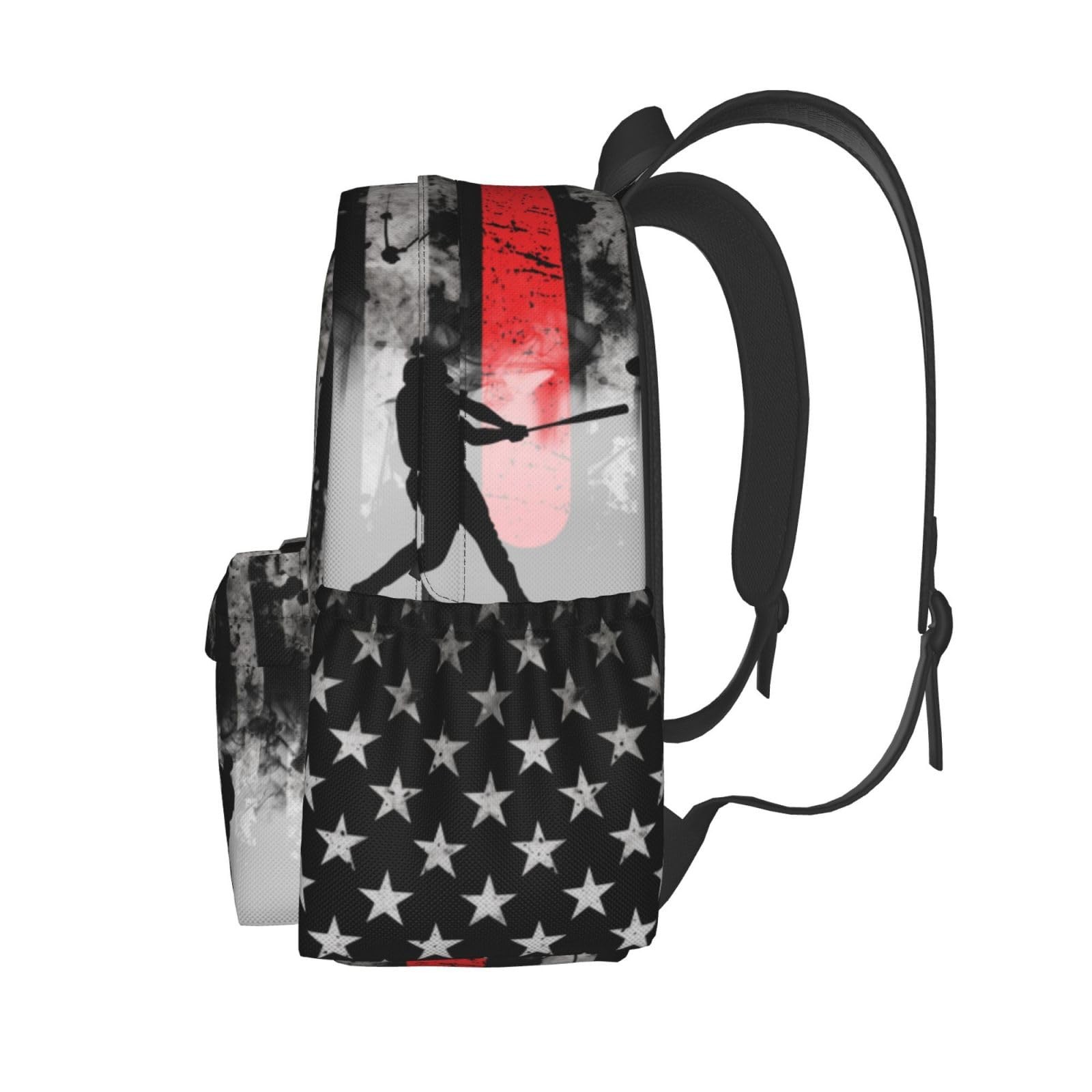 Baseball Backpack American FlagLaptop Backpacks Multipurpose Daypack For Men …