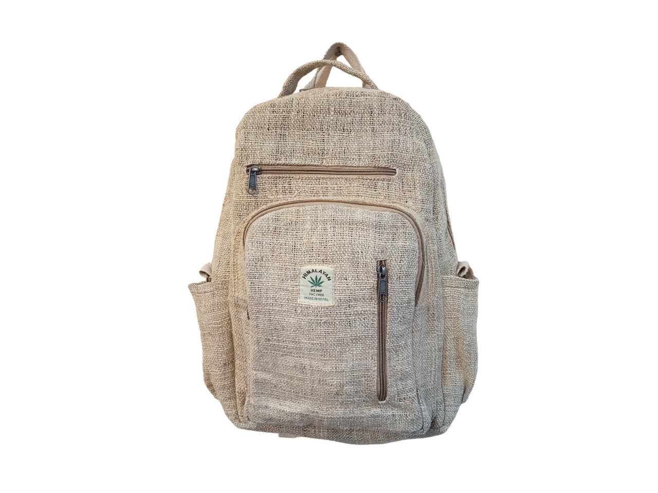 Organic Hemp Backpack: 30x42x13cm Vintage Style for Everyday Use