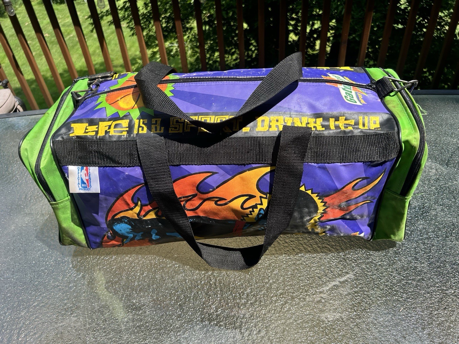 Vintage NBA Gatorade Duffle Gym Bag 1990s Michael Jordan Frank Kozik Promo Bag