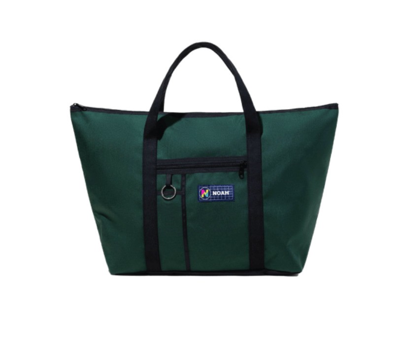 Noah Nylon Tote Green/Brown