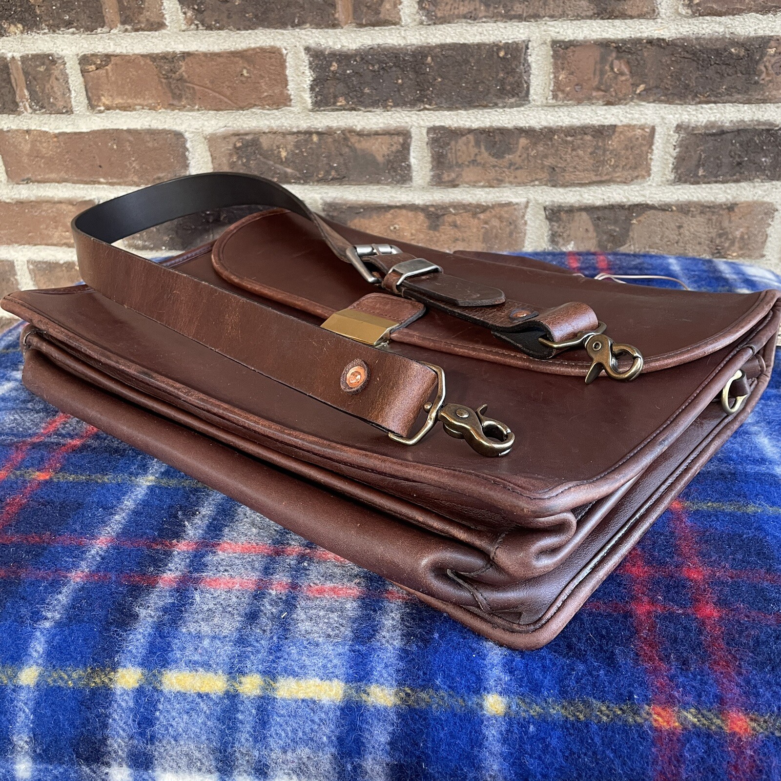 REEDERANG TRUE VINTAGE 1980s COACH GLOVE LEATHER MACBOOK PRO BRIEFCASE BAG R$998
