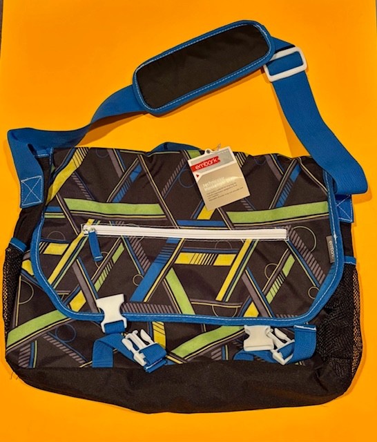 EMBARK Technicolor Messenger Bag, Medium-Sized, NEW WITH TAGS, FREE SHIPPING