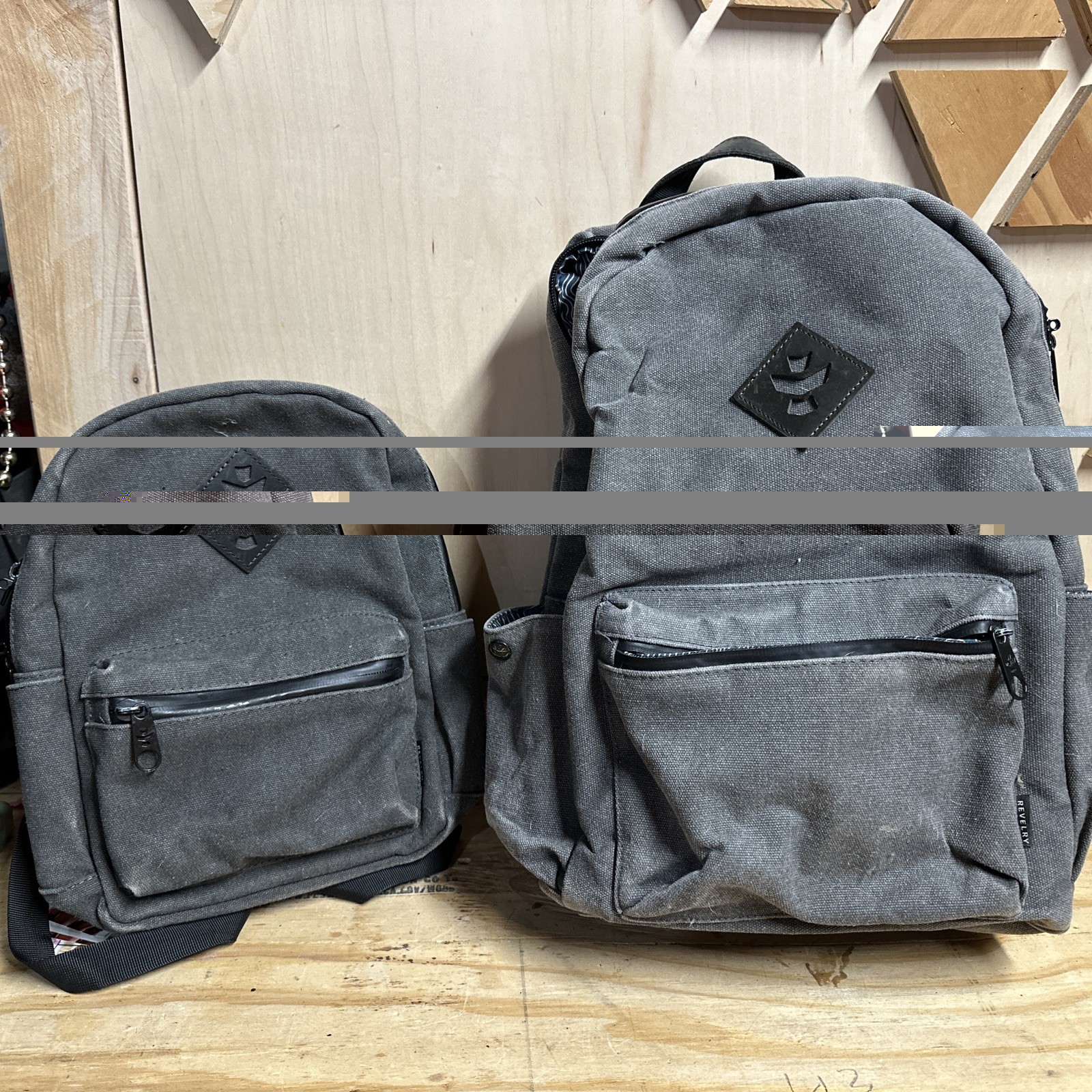 Revelry Supply The Explorer Backpack Smoke Color – set of two – big and small