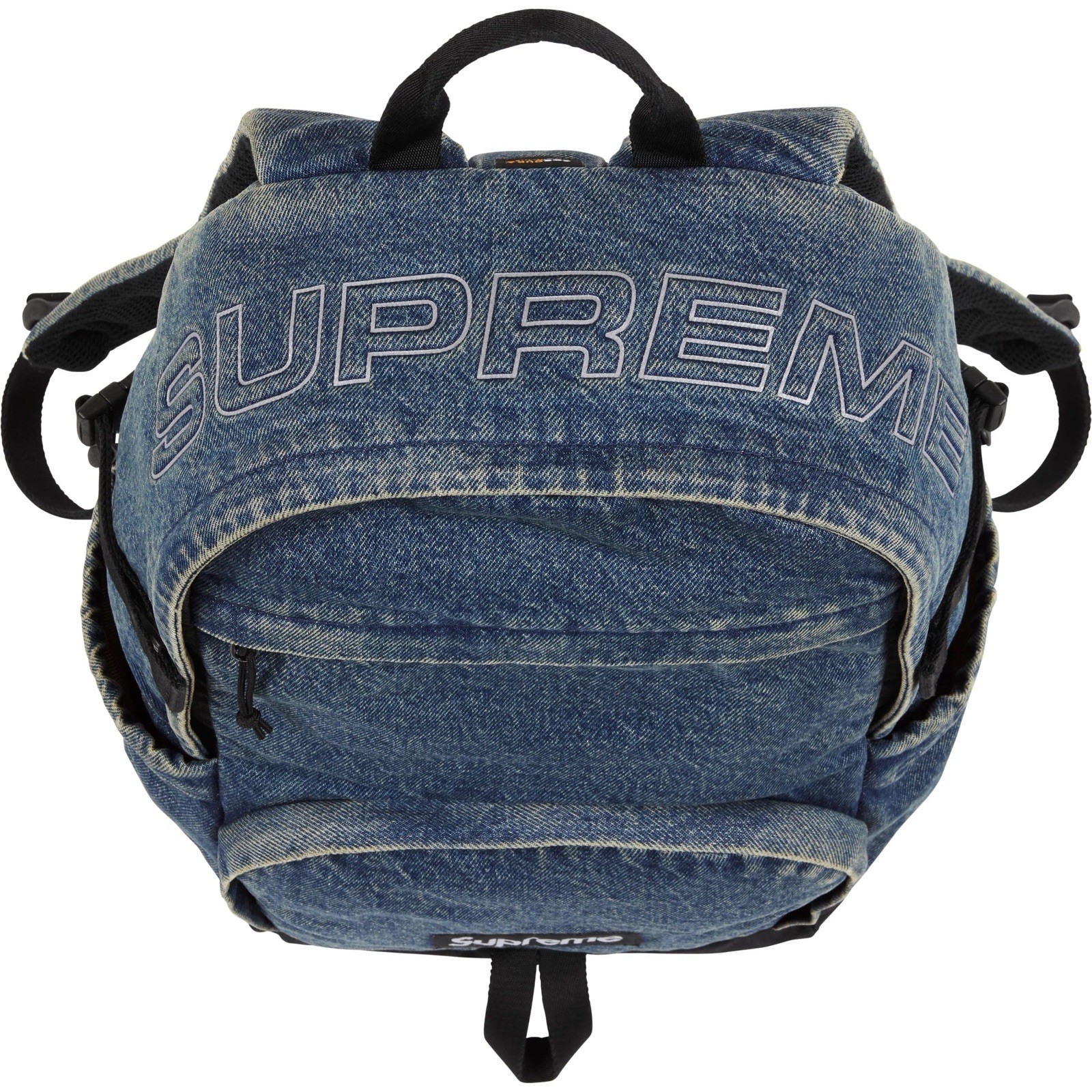 Supreme Denim Backpack Washed Indigo Reflective Logo Water Resistant Cordura NEW