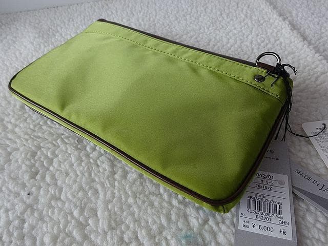 Fujitaka Men’s Second Bag 26cm x 16cm Black New Authentic Fashion Accessory
