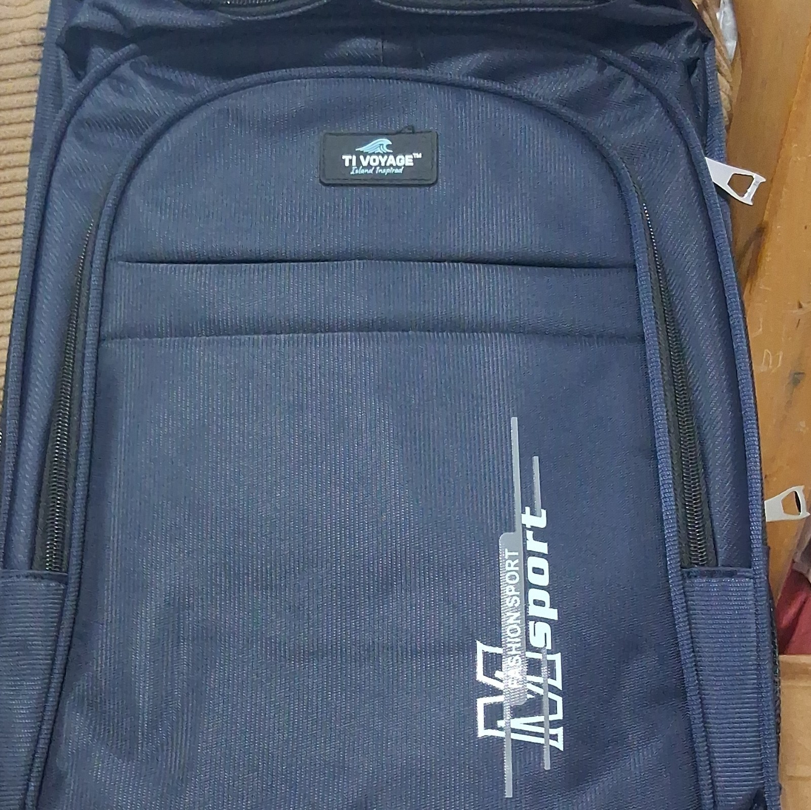 TL VOYAGE Blue Travel/Casual Backpack, Zip Closure, Outer Pockets, Men